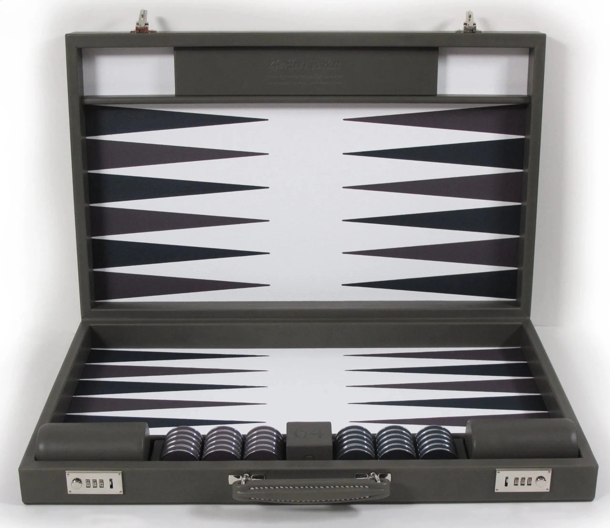 Bridle Hide Backgammon Set - Geoffery Parker - EB London