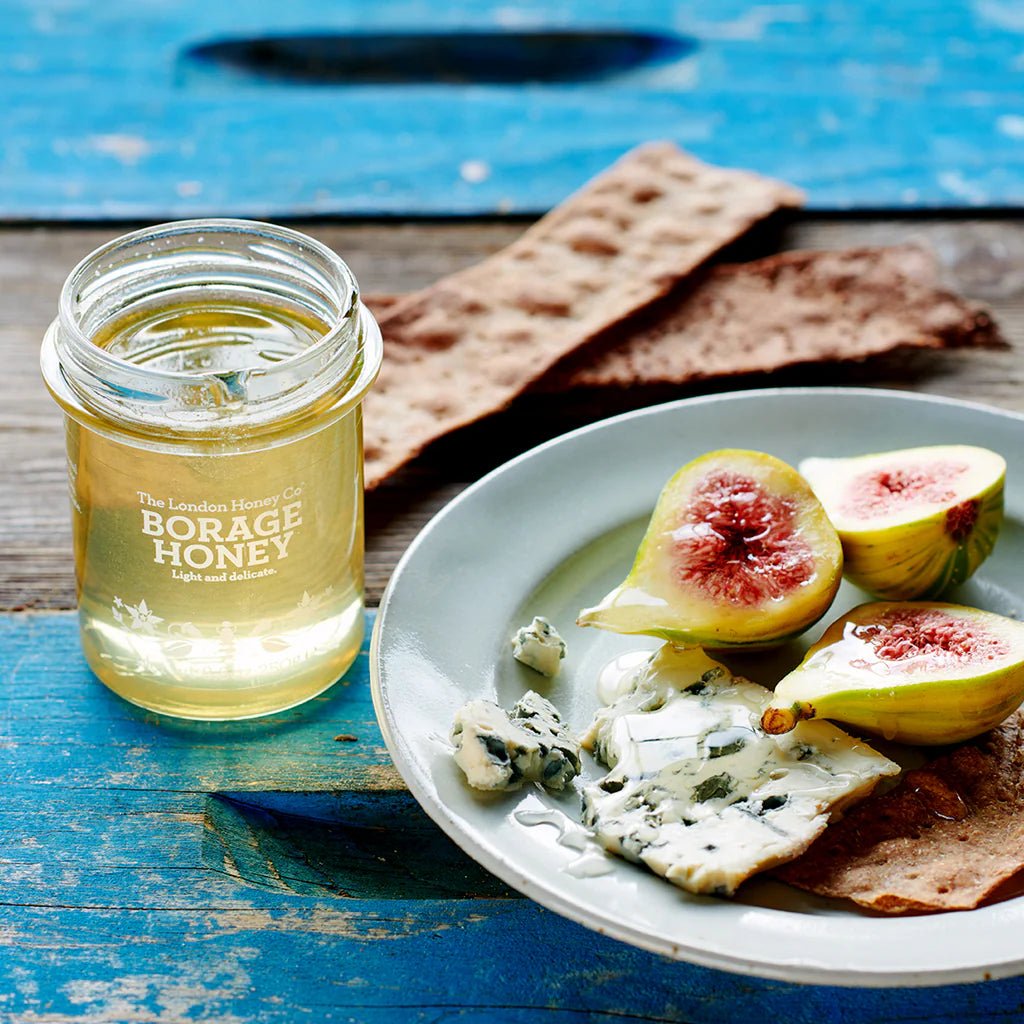 British Borage Honey 250g Glass Jar (Pack of 6) | The Fine Food Forager - EB London