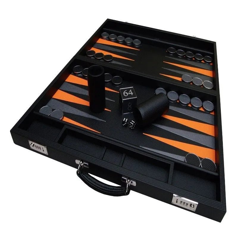 Carbon Fibre Backgammon Board - Geoffery Parker - EB London