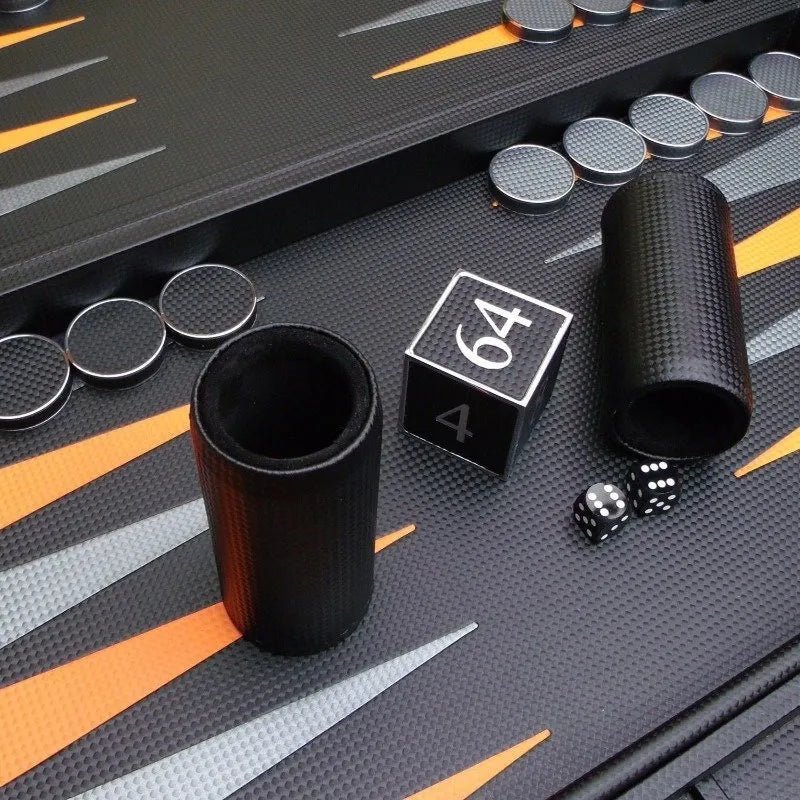 Carbon Fibre Backgammon Board - Geoffery Parker - EB London