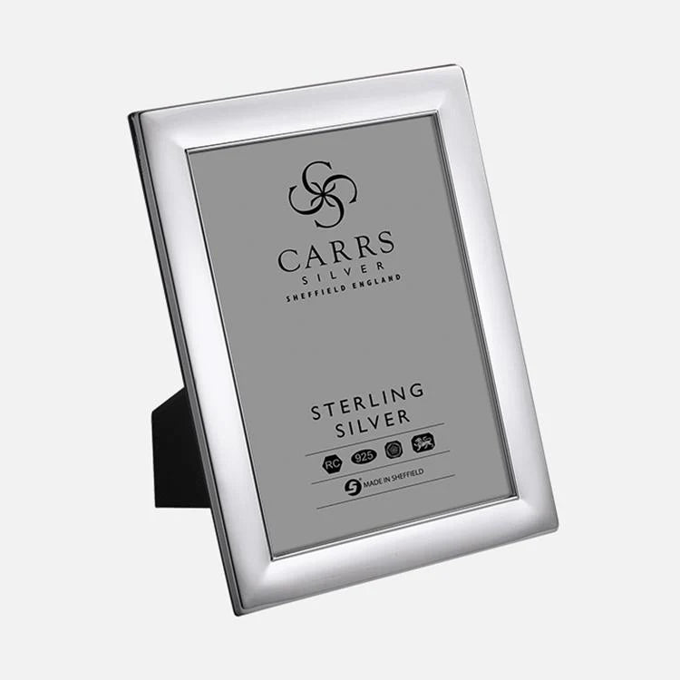 Carrs Silver Plain Sterling Silver Photo Frame with Wood Back 20cm x 15cm-default