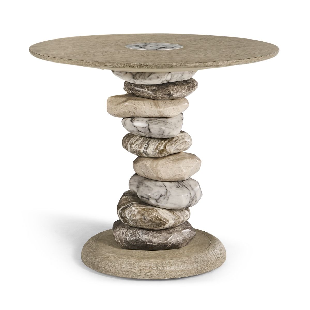William Yeoward Chesil Table Greyed Oak, Marble Finish on Resin luxury furniture - EB London product image 1