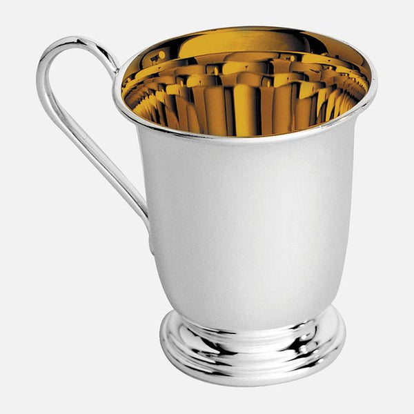 Carrs Silver traditional sterling silver child’s cup, British hallmarked, 8cm tall, classic polished finish
