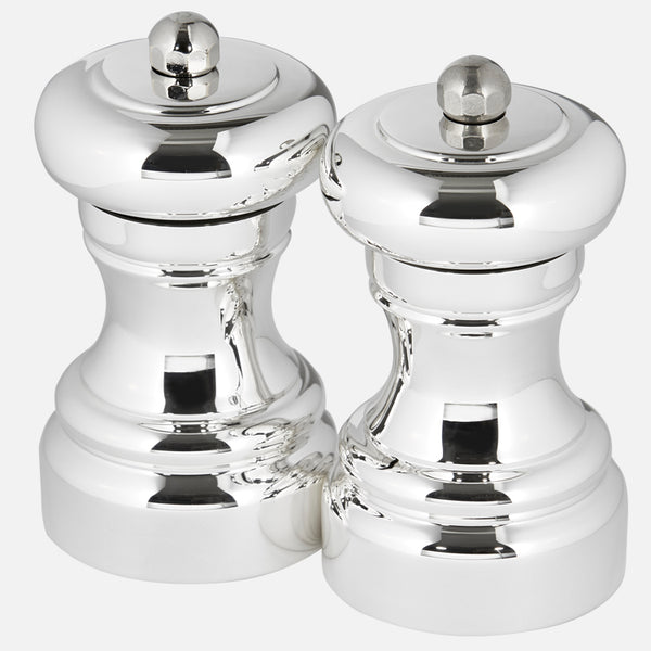 Carrs Silver sterling silver salt and pepper mill, hallmarked, 10.2 cm x 5.5 cm