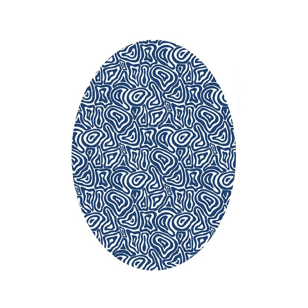 William Yeoward Coralia - Indigo 250x350 Oval Rug luxury rug - EB London product image 1