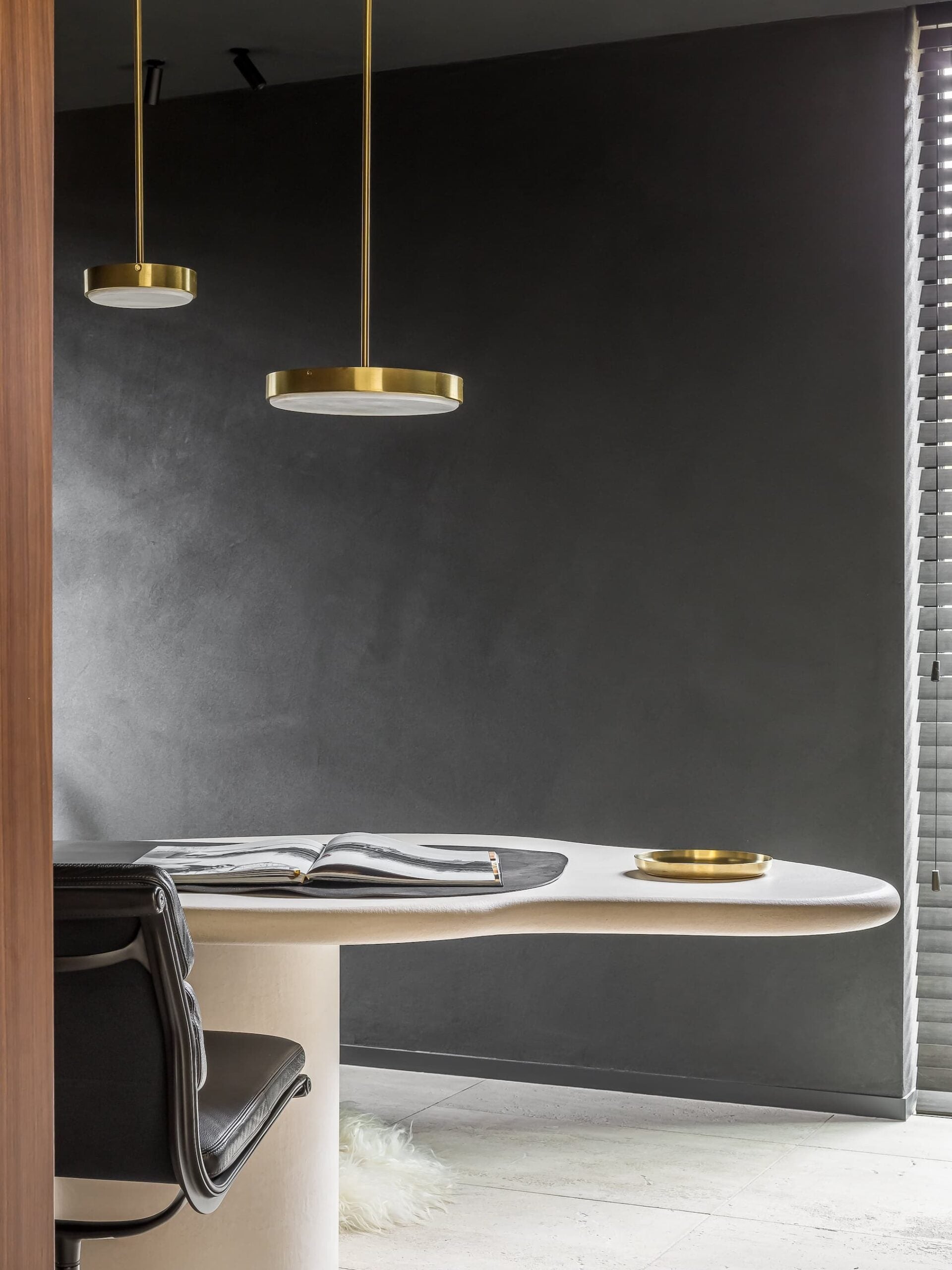 CTO Lighting - Anvers Pendant Light - Satin Brass, Bronze and Alabaster Stone – EB London