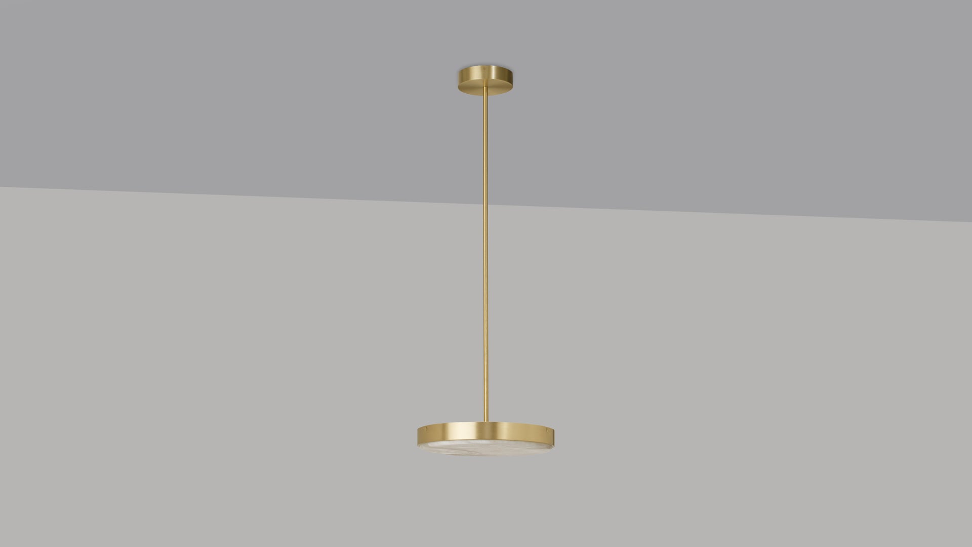CTO Lighting - Anvers Pendant Light - Satin Brass, Bronze and Alabaster Stone – EB London