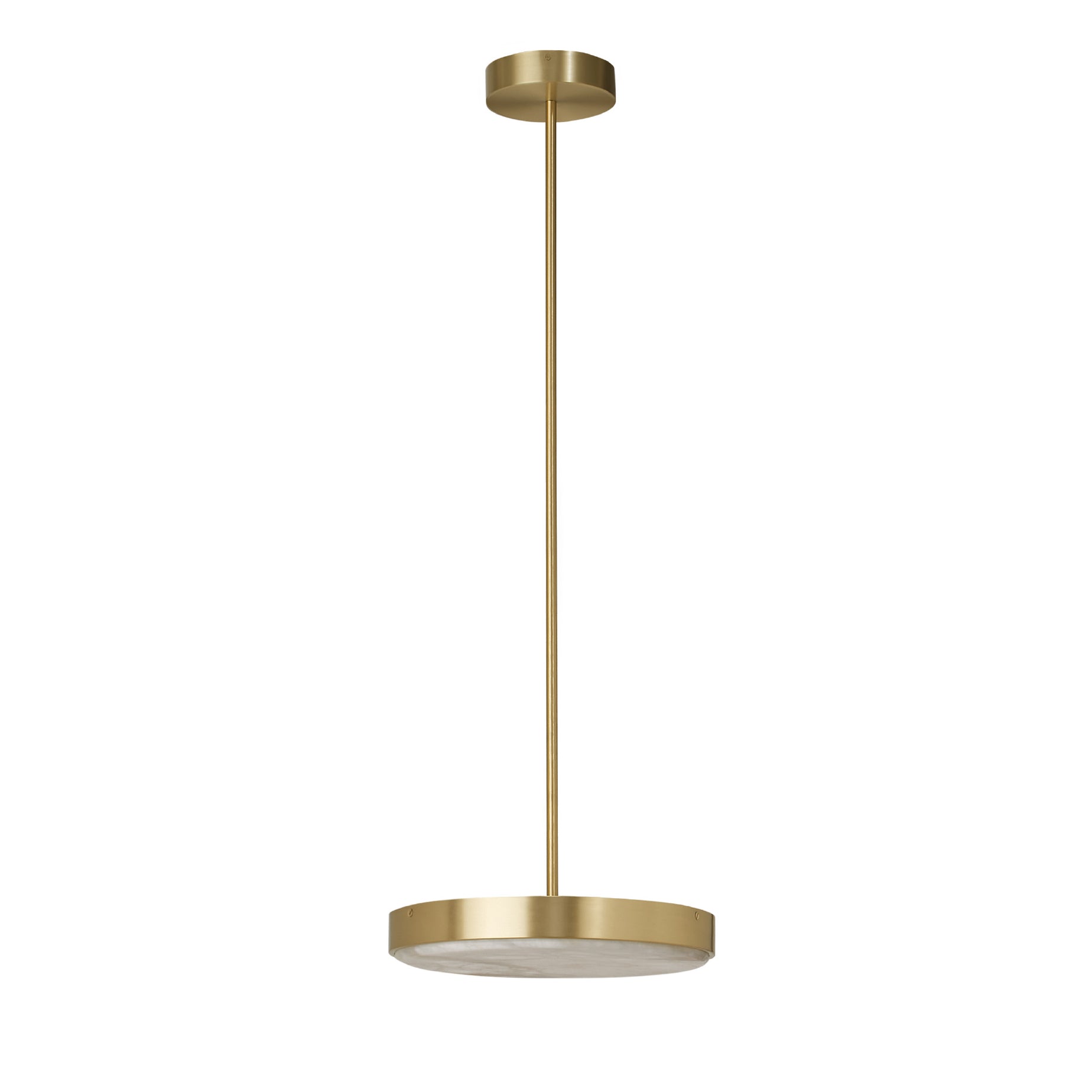 CTO Lighting - Anvers Pendant Light - Satin Brass and Alabaster Stone – EB London