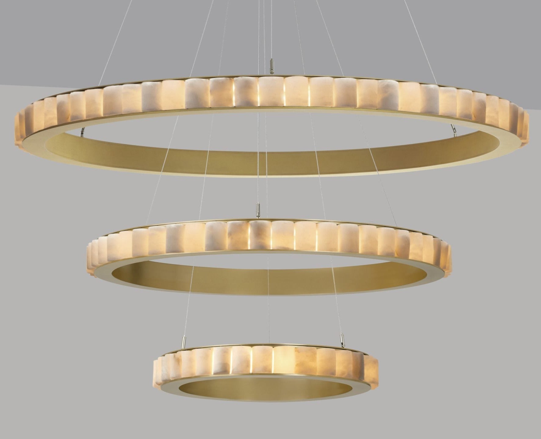 CTO Lighting - Avalon Triple Chandelier (Ceiling Rose) - EB London