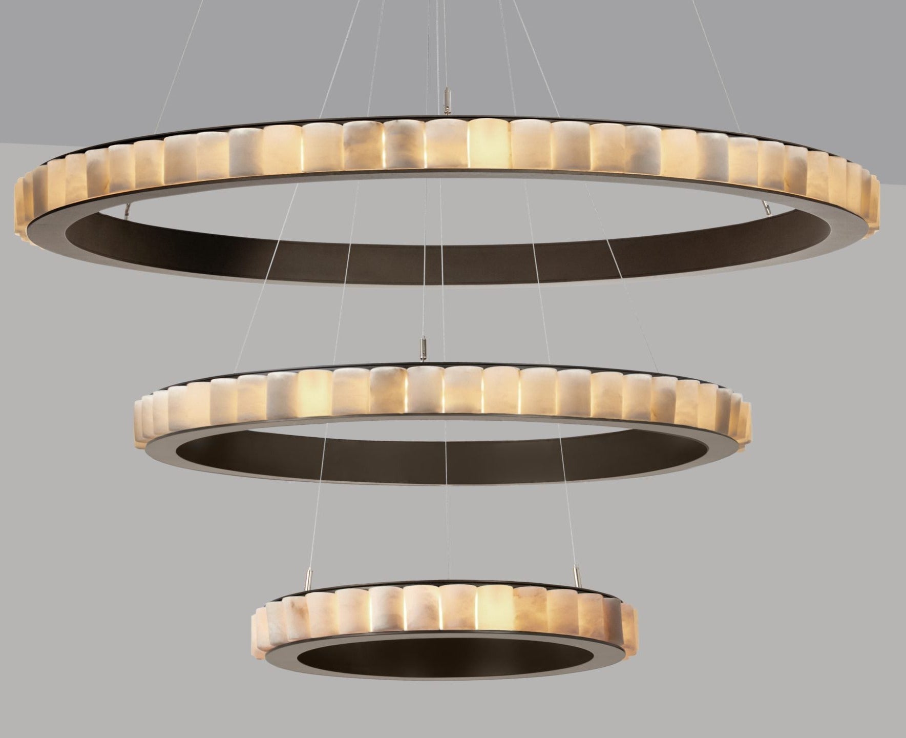 CTO Lighting - Avalon Triple Chandelier (Ceiling Rose) - EB London