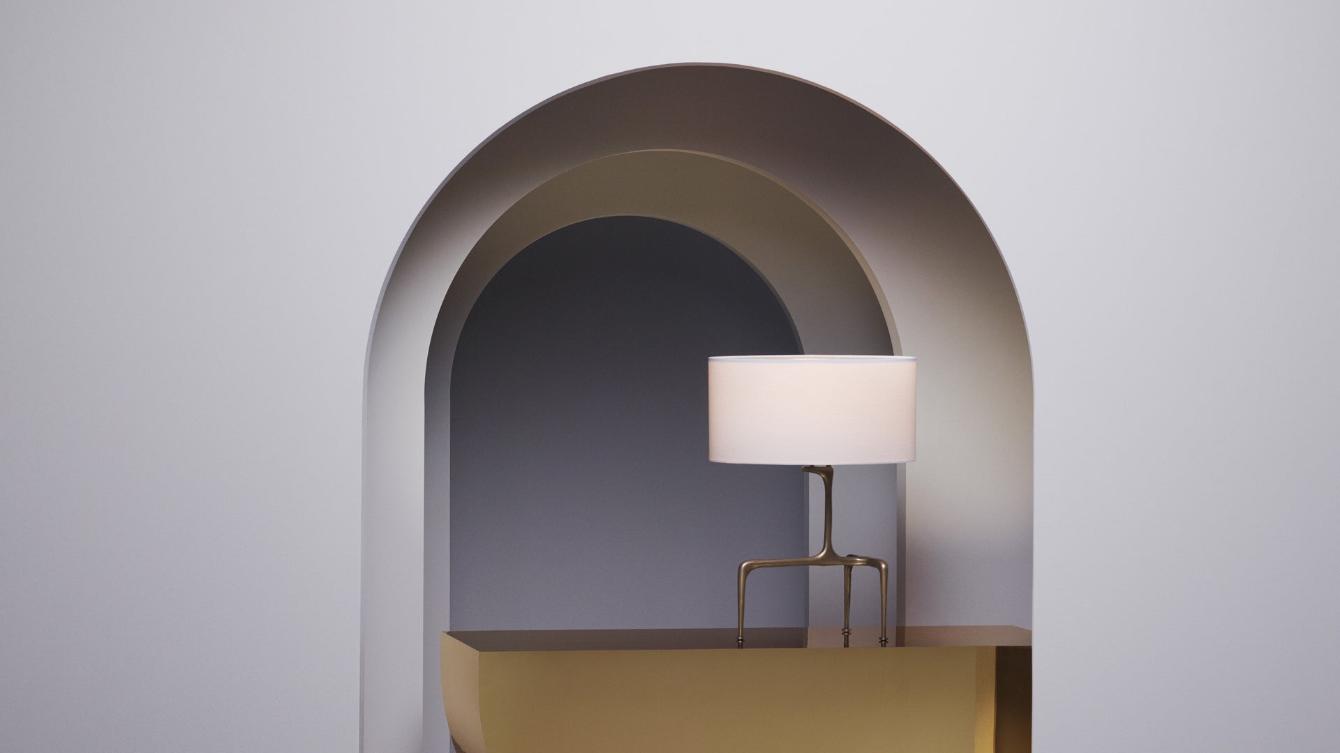 CTO Lighting - Braque Table Light - Honed Alabaster and Black Steel – EB London