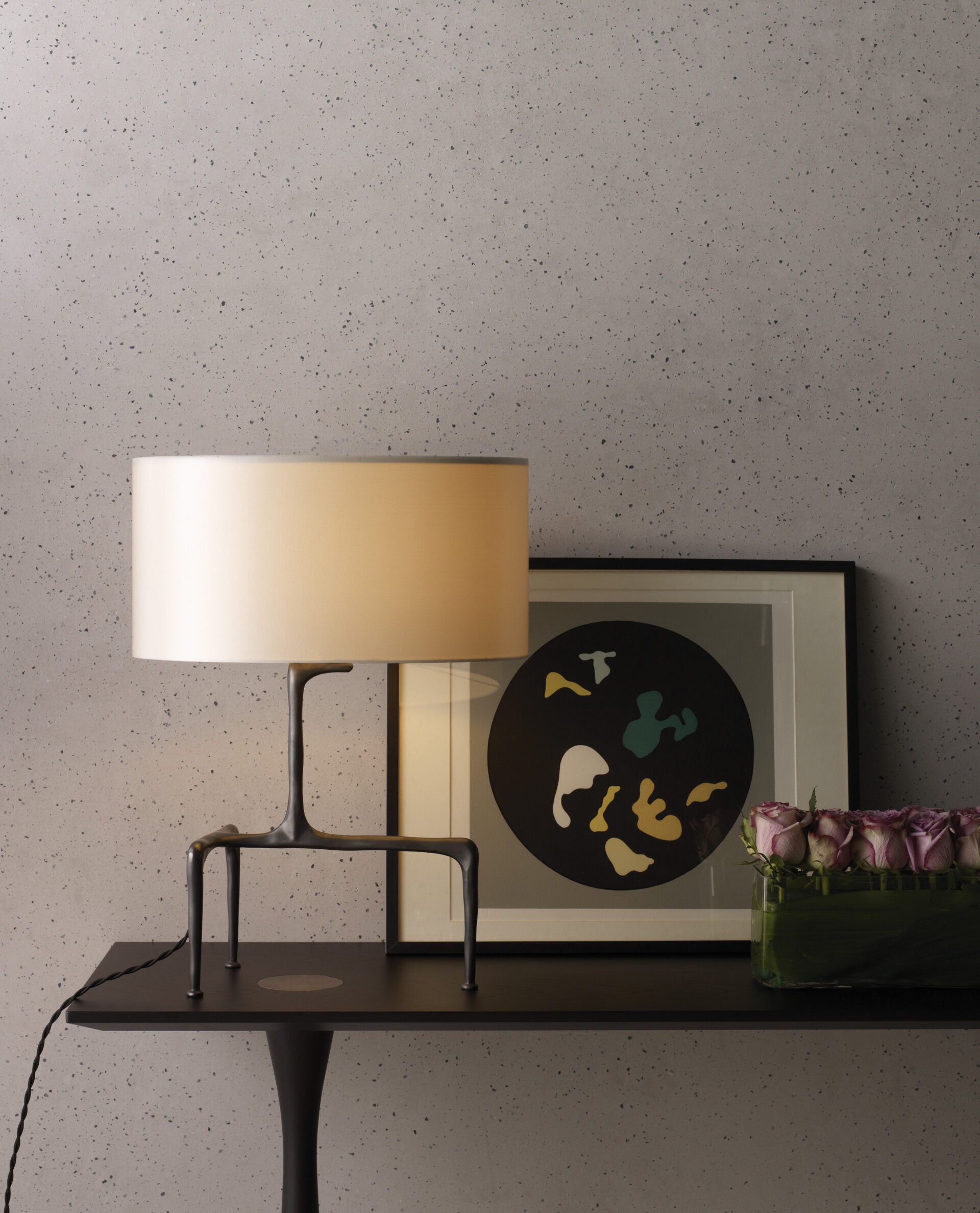 CTO Lighting - Braque Table Light - Honed Alabaster and Black Steel – EB London
