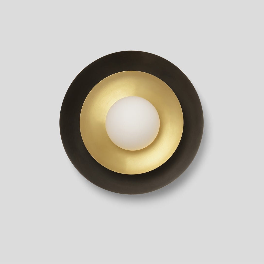 CTO Lighting - Carapace Wall Light - Bronze with Satin Brass – EB London