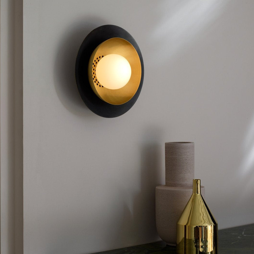 CTO Lighting - Carapace Wall Light - Bronze with Satin Brass – EB London
