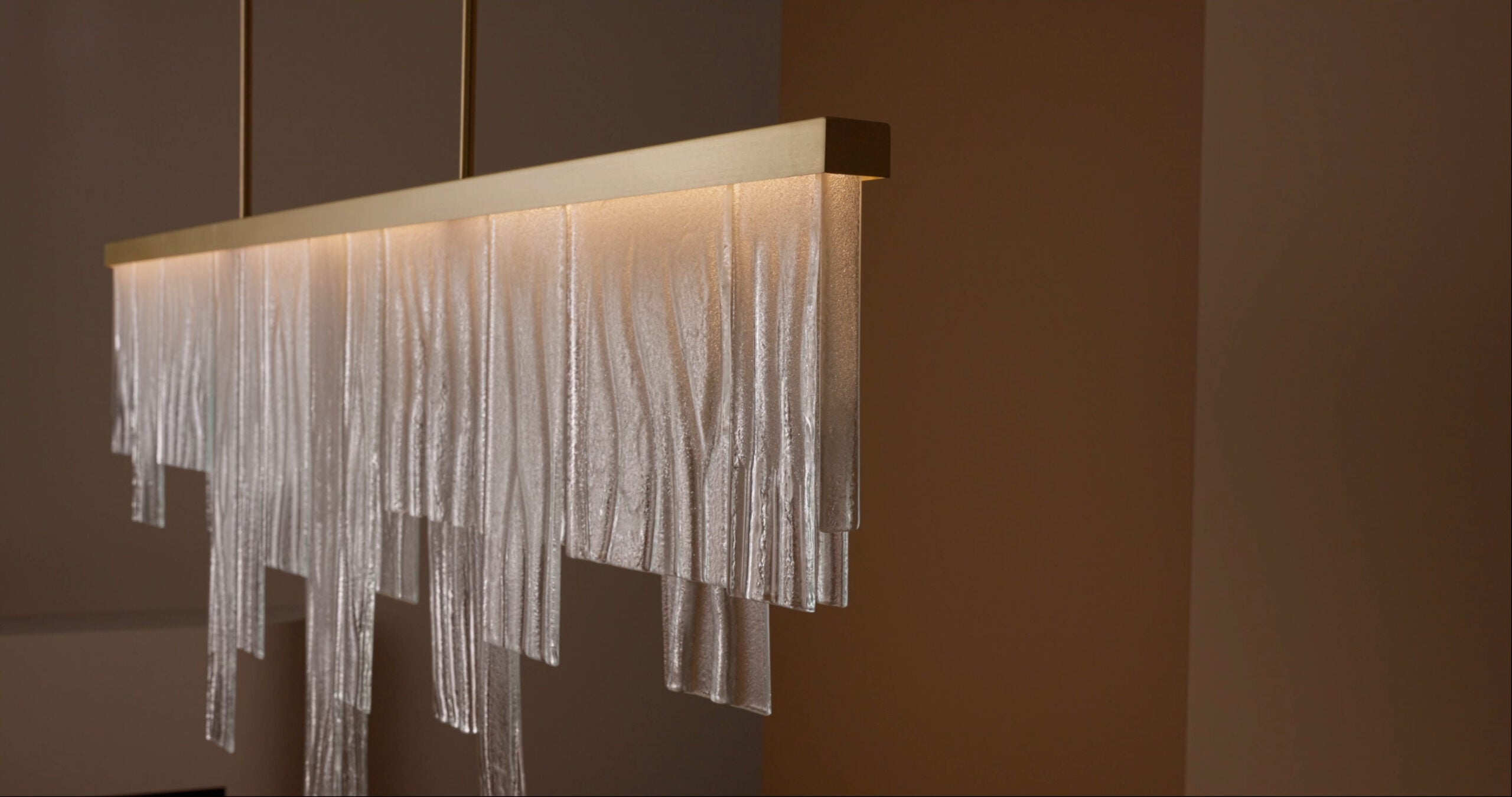 CTO Lighting - Cascata Long Chandelier Ceiling Rose - EB London