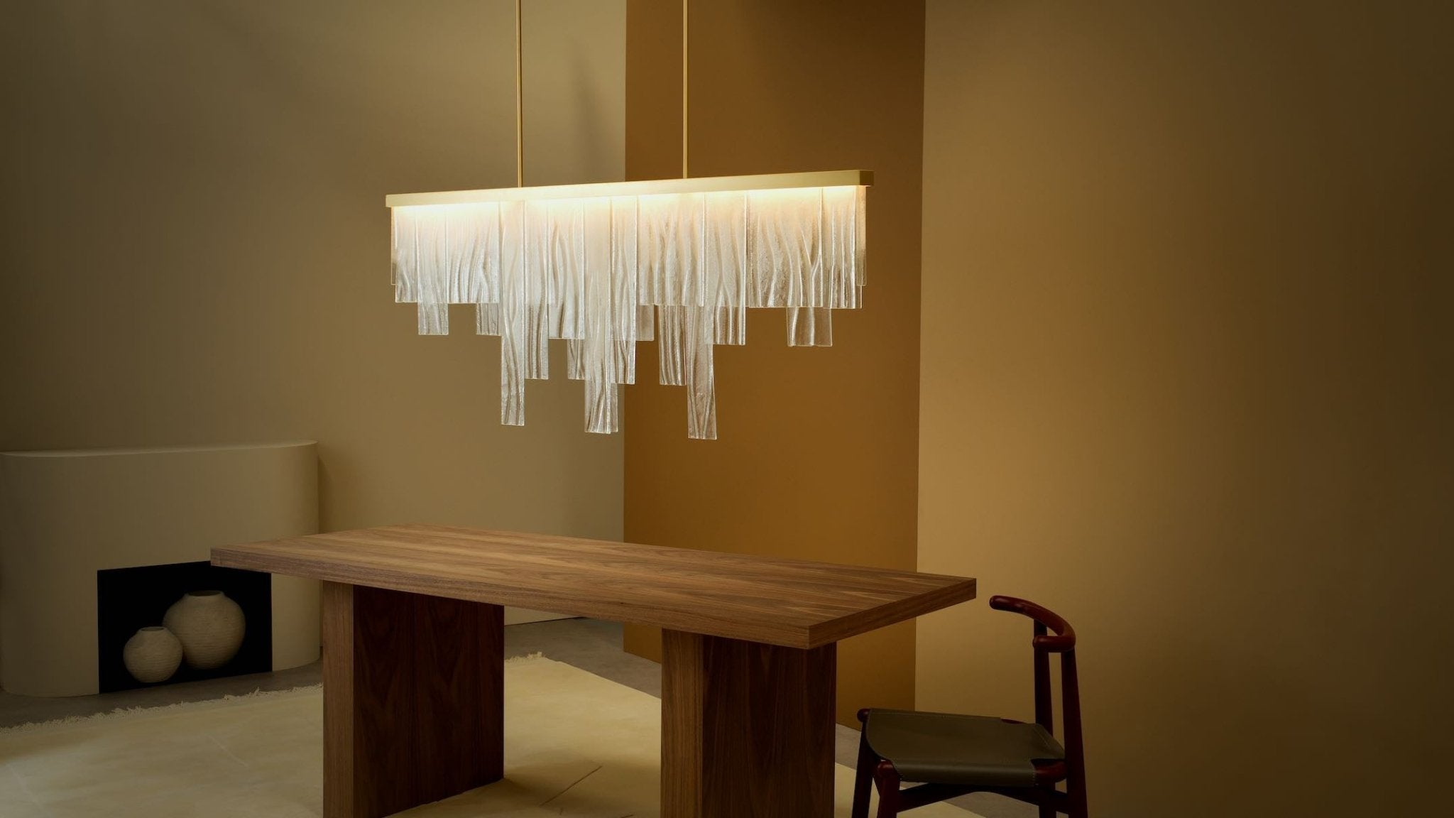 CTO Lighting - Cascata Long Chandelier (Ceiling Rose) - EB London
