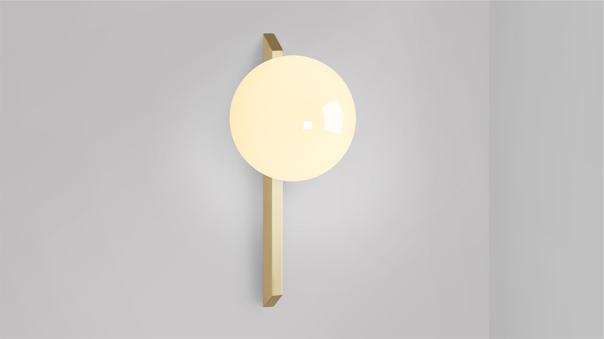 CTO Lighting - Gaia Wall Light - Handblown Glass shades with Bronze or Satin Brass - EB London