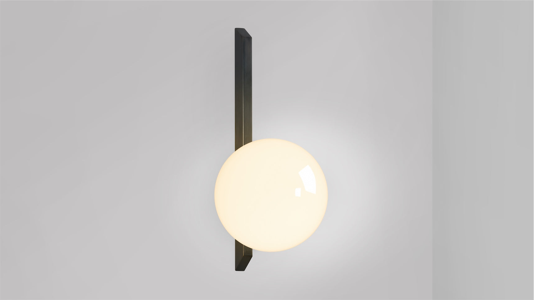 CTO Lighting - Gaia Wall Light - Handblown Glass shades with Bronze or Satin Brass - EB London