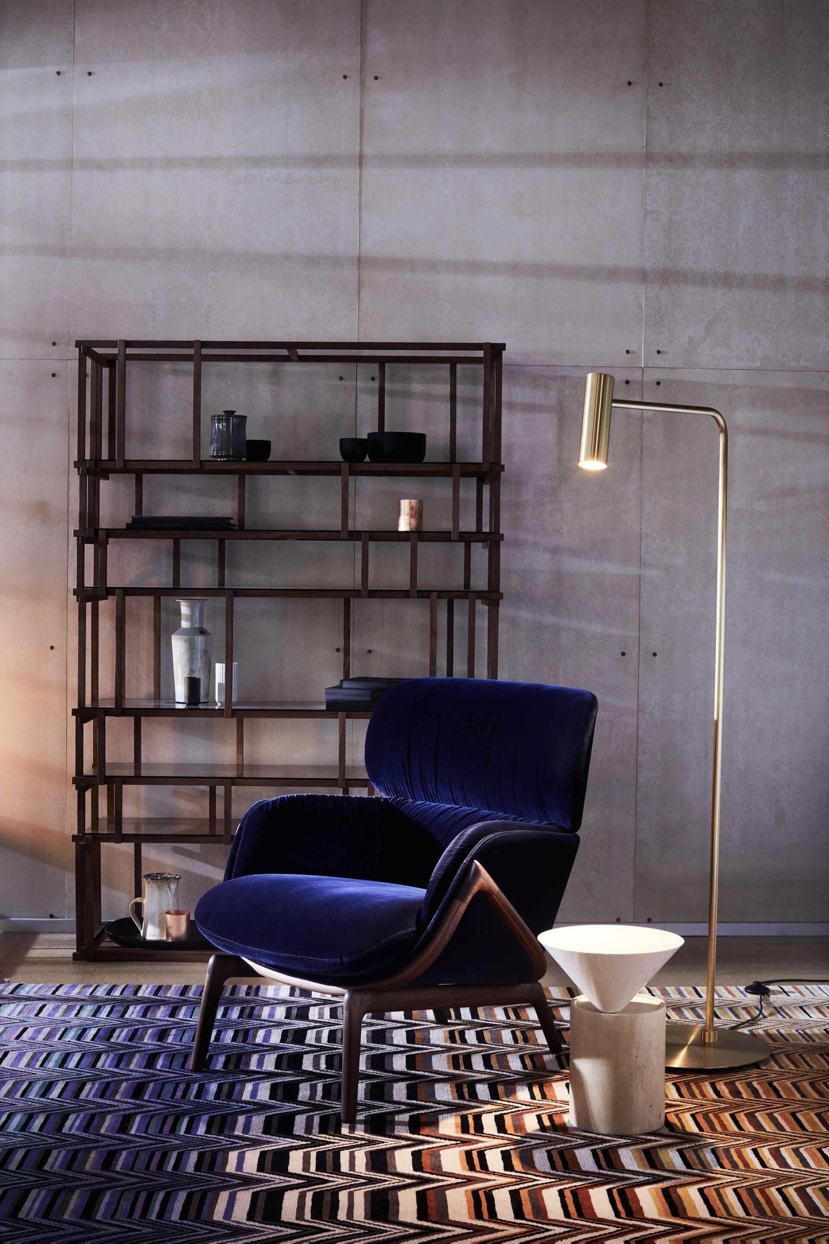 CTO Lighting - Heron Floor Light - Satin Brass and Bronze - EB London