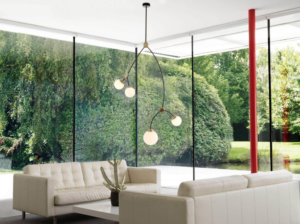 CTO Lighting - IVY Pendant VERTICAL 4 Light (Ceiling Rose) - EB London