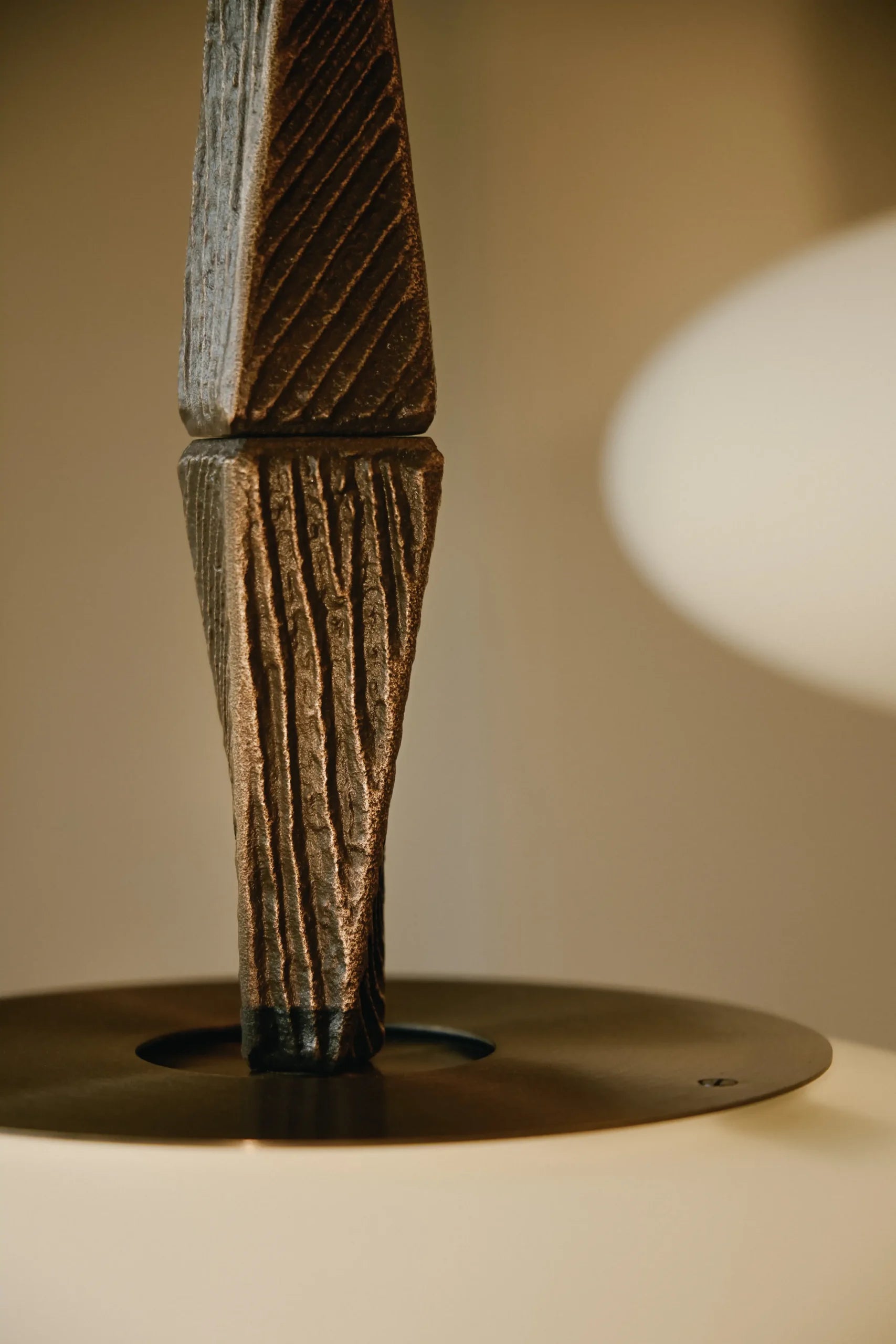 CTO Lighting - Jules Pendant Light - Cast Bronze Elements With Matt Opal Glass - EB London