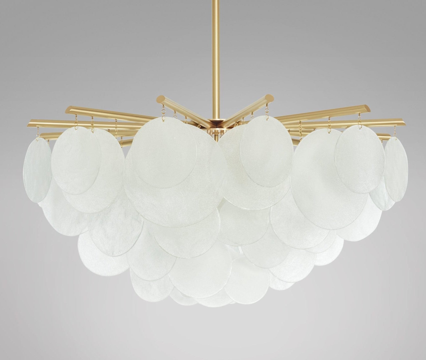 CTO Lighting - Nimbus Round Pendant Light - Hand-formed Translucent Glass with Metal Work - EB London
