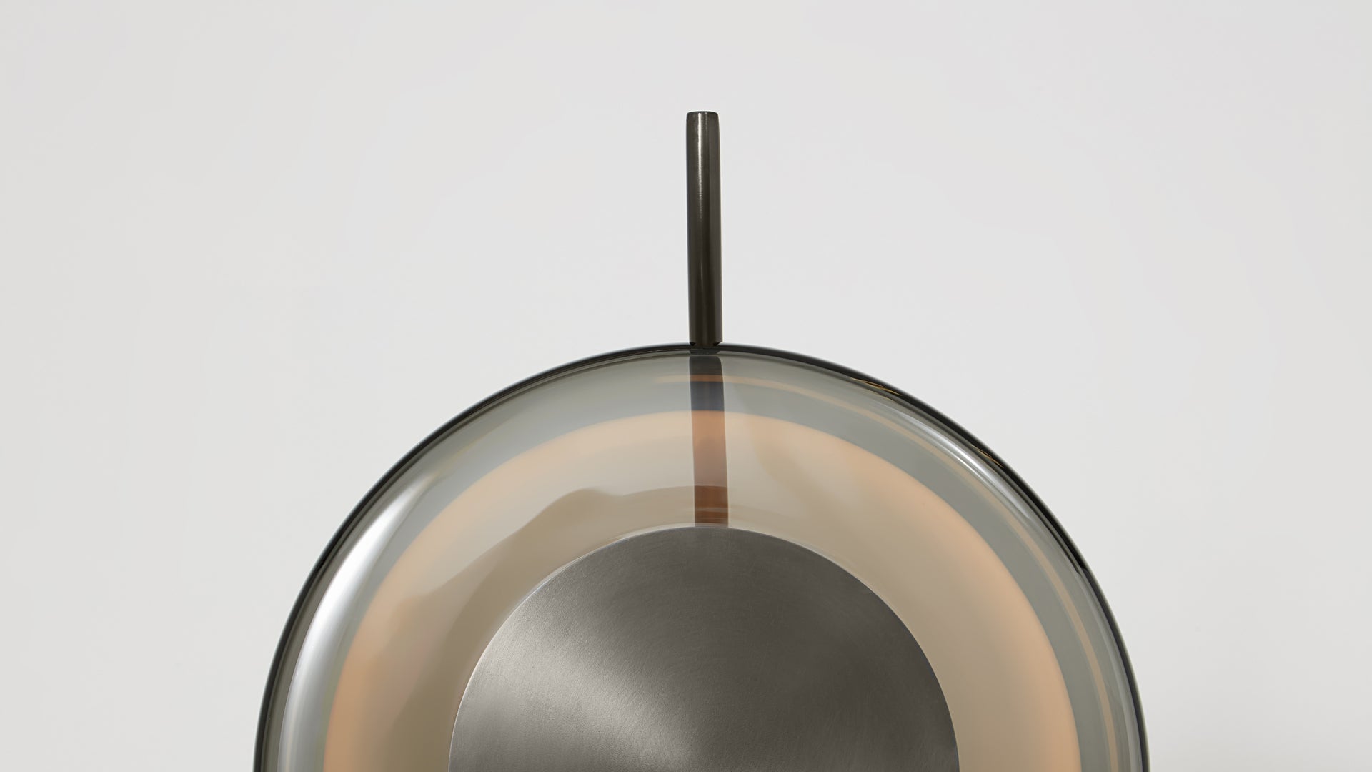 CTO Lighting - Pendulum Floor Light - Hand-Blown Glass Shade with Satin Brass and Bronze - EB London