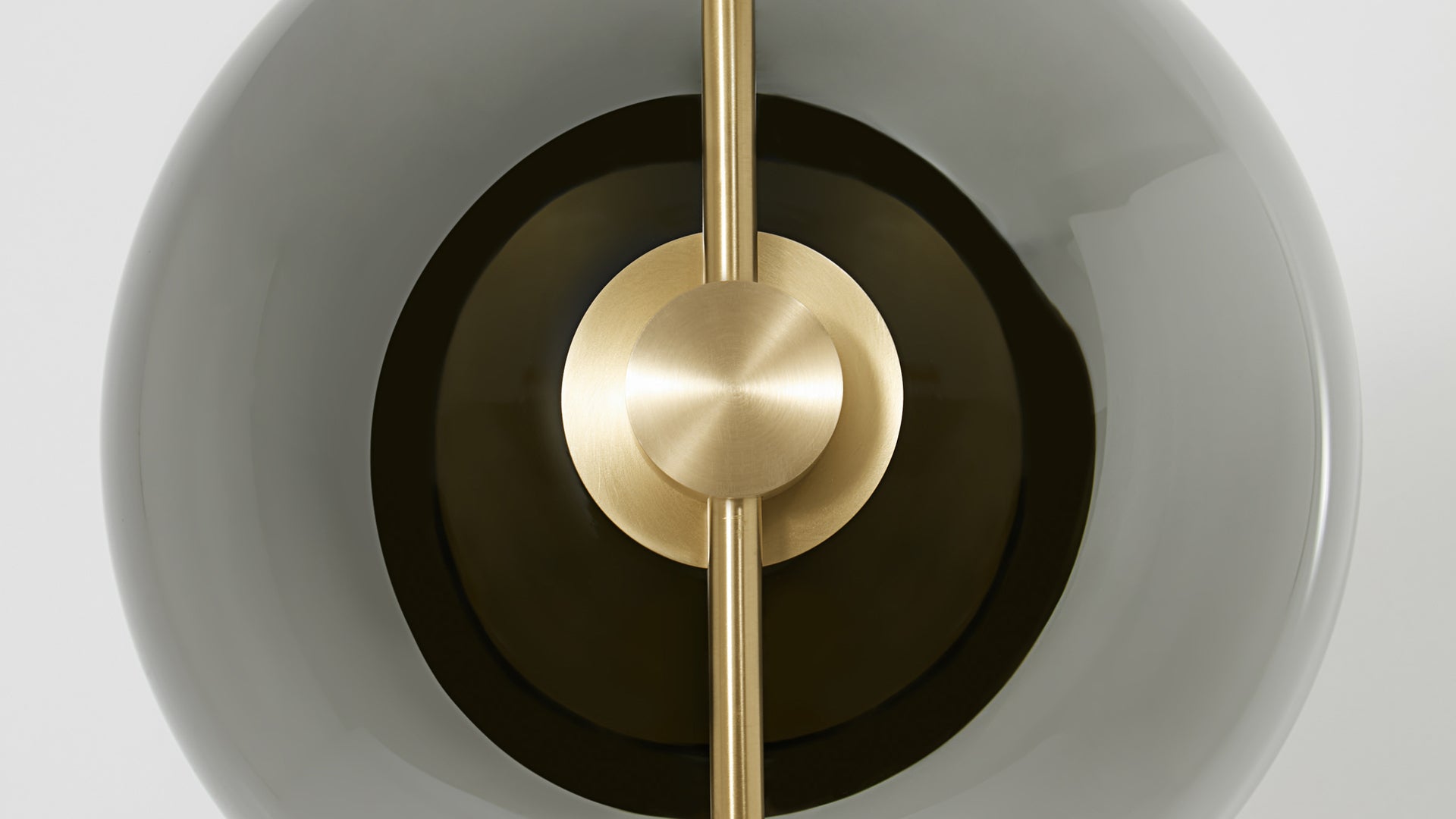 CTO Lighting - Pendulum Pendant Light - Hand-Blown Glass with Satin Brass and Bronze - EB London