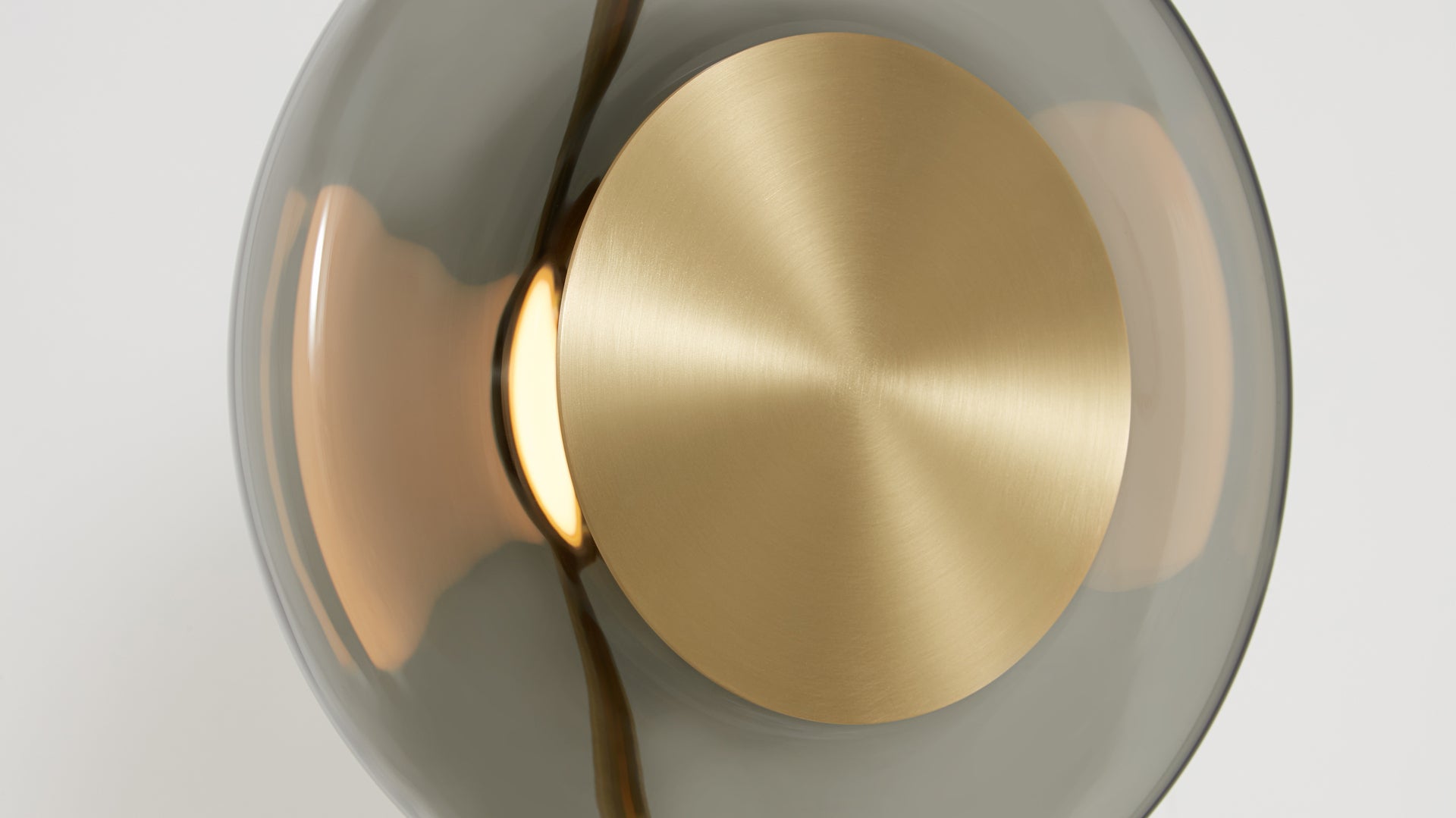 CTO Lighting - Pendulum Pendant Light - Hand-Blown Glass with Satin Brass and Bronze - EB London