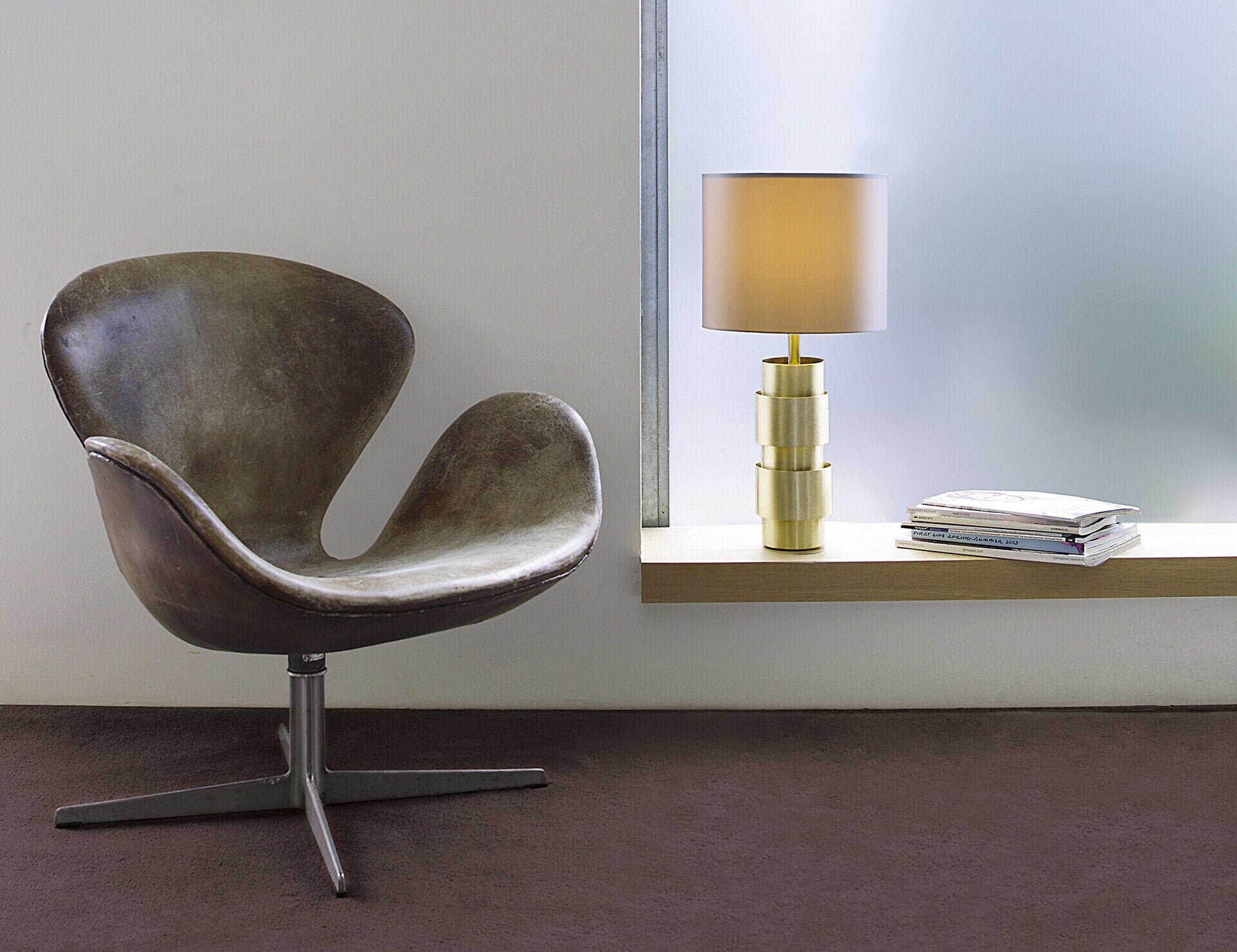 CTO Lighting - Ring Table Light - Satin Brass and Bronze - EB London