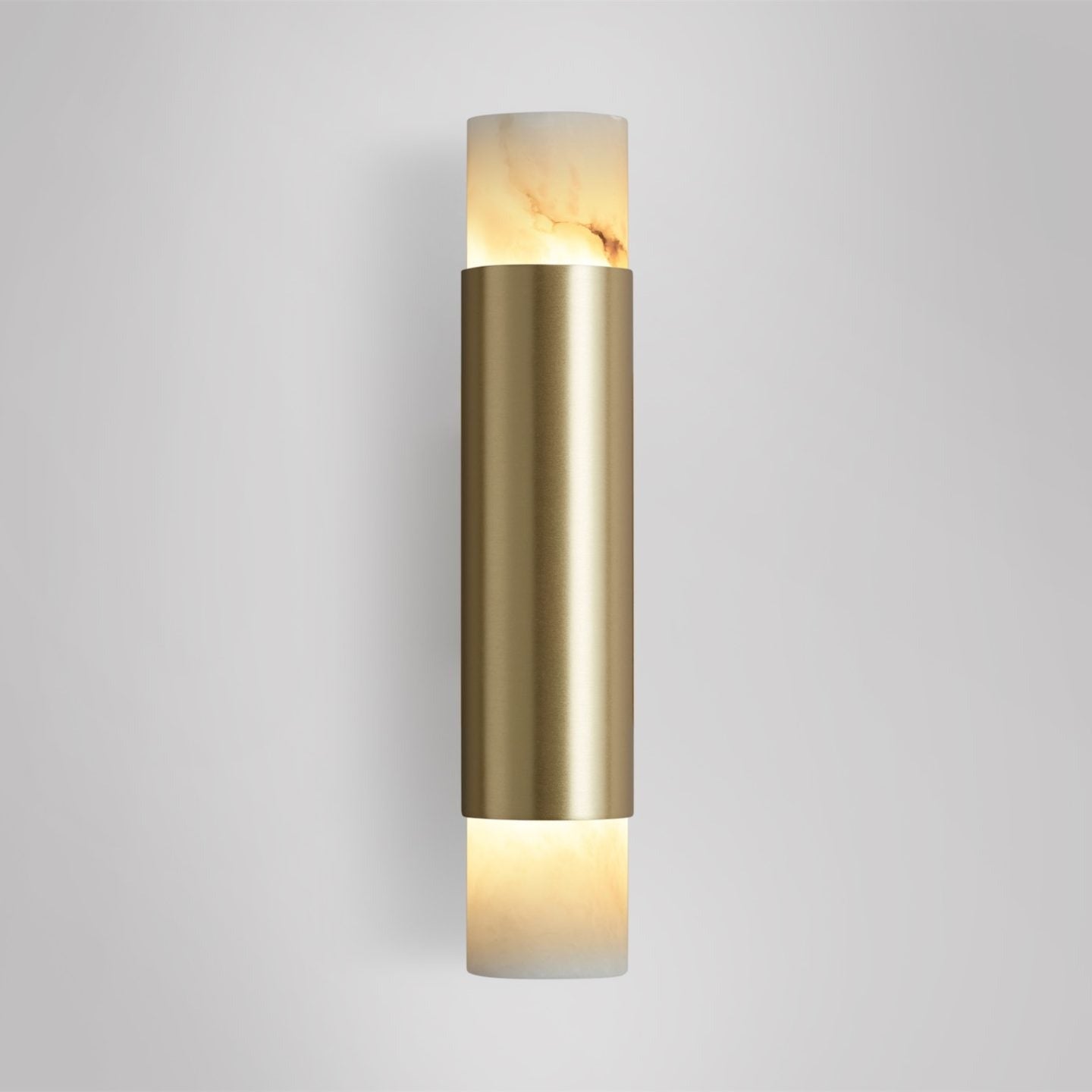 CTO Lighting - Roma Wall Tall Light - Honed Alabaster with Bronze and Satin Brass - EB London