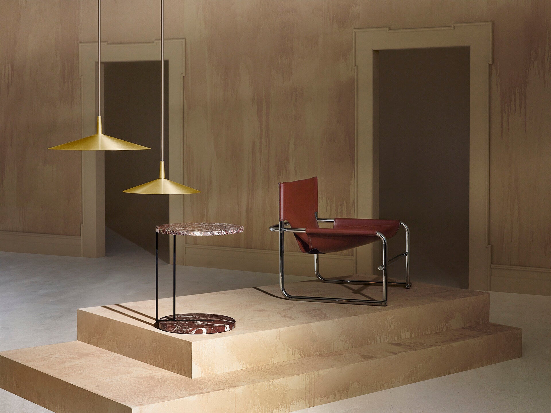 CTO Lighting - Tinto Pendant Light - Satin Brass and Bronze - EB London