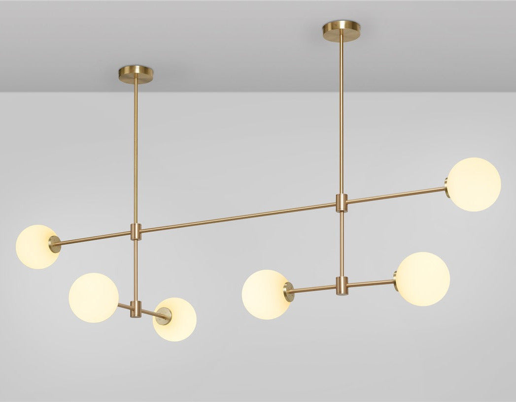CTO Lighting - Trevi Multi Pendant Light - Satin Brass and Bronze or Antique Bronze - EB London