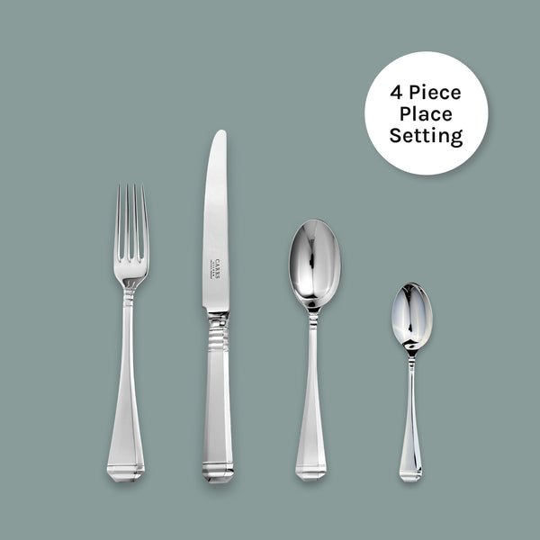 Décor Cutlery 4 Piece Place Setting - Carrs Silver - EB London