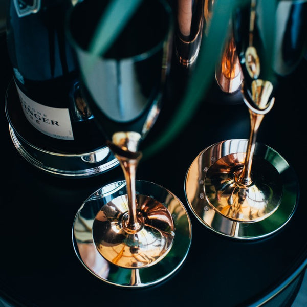 Carrs Silver straight sterling silver bottle coaster with personalised engraving option, hallmarked