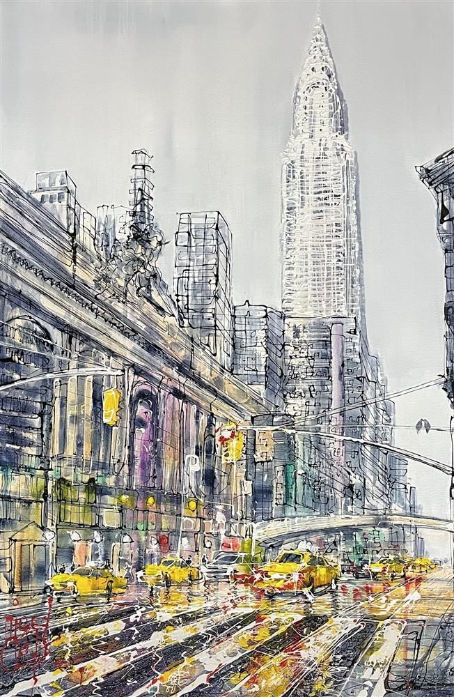 Driving Past Grand Central by Nigel Cooke - EB London