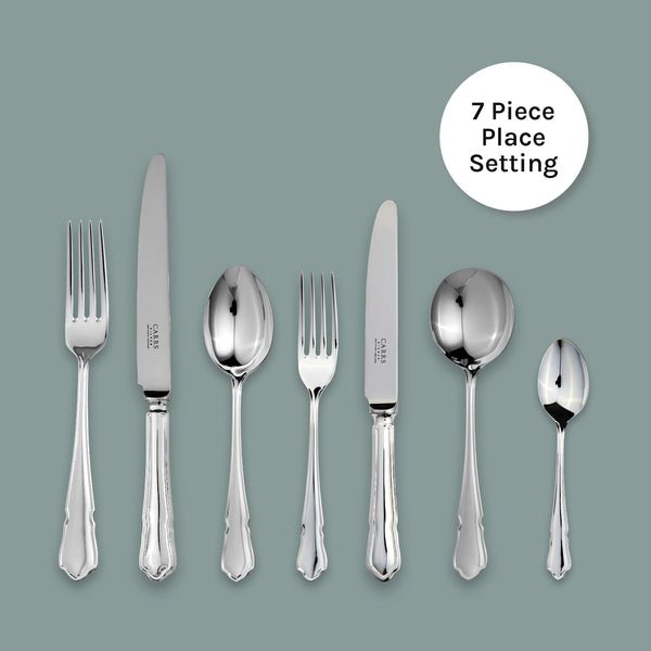 Dubarry Cutlery 7 Piece Place Setting - Carrs Silver - EB London
