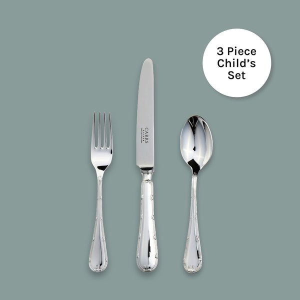 English Reed & Ribbon 3 Piece Child's Set - Carrs Silver - EB London