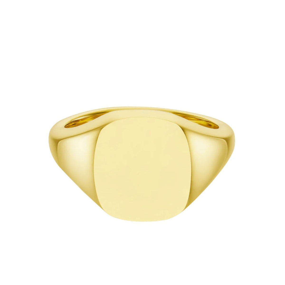 Gold Cushion Signet Ring (12x10mm) – 18ct – Deakin & Francis - EB London