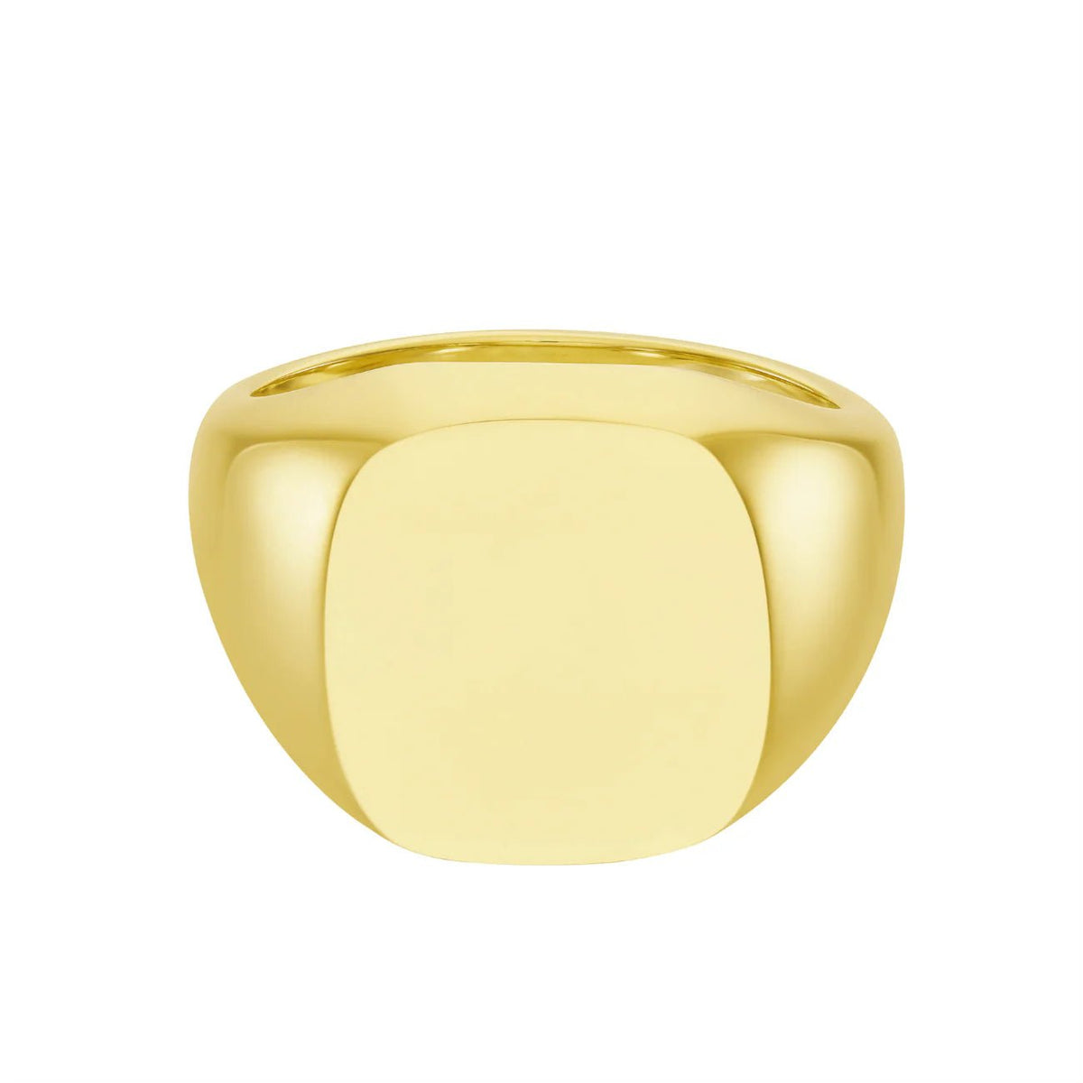 Gold Cushion Signet Ring (16.5x15mm) – 9ct – Deakin & Francis - EB London