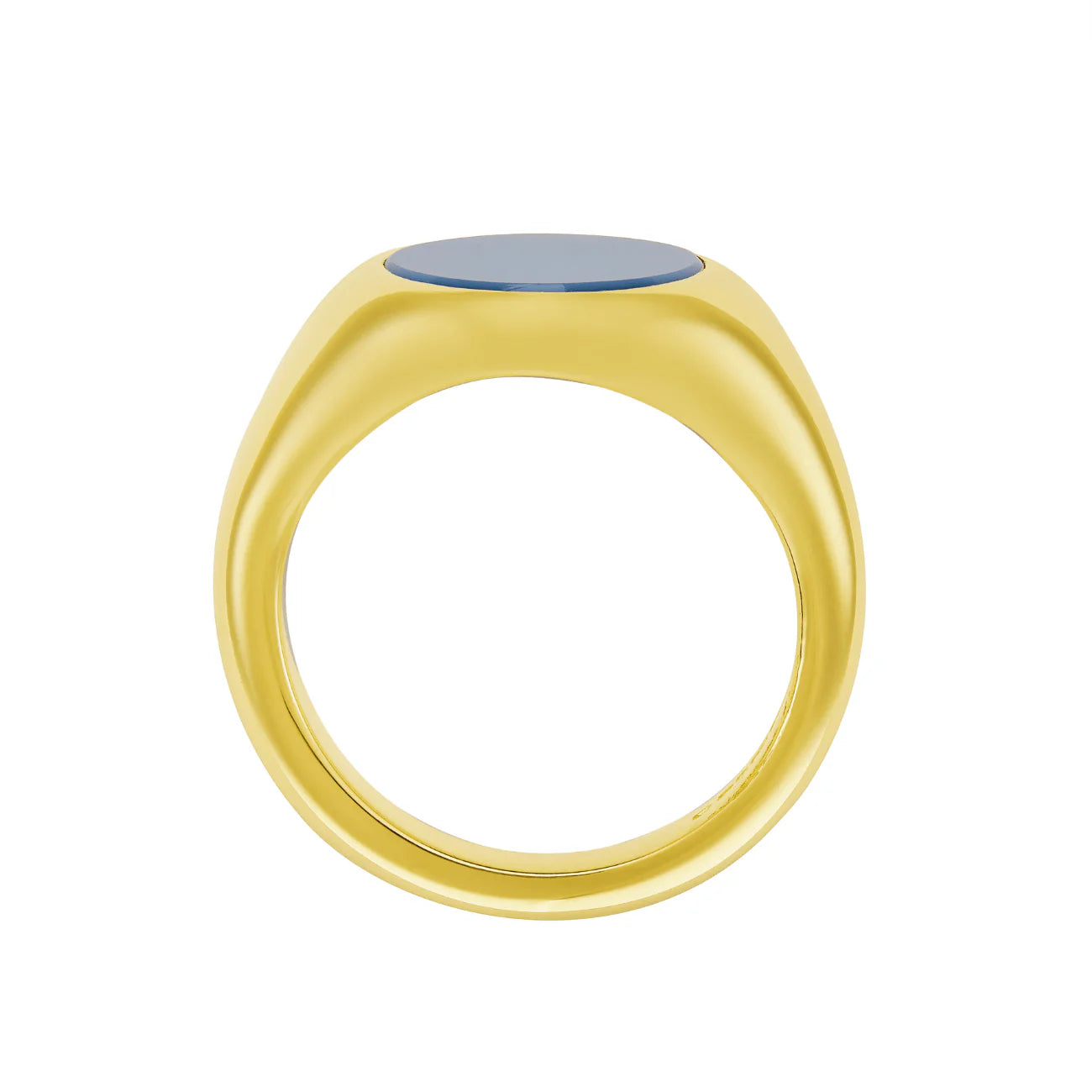 9ct yellow gold sardonyx signet ring 12x10mm by Deakin & Francis at EB London