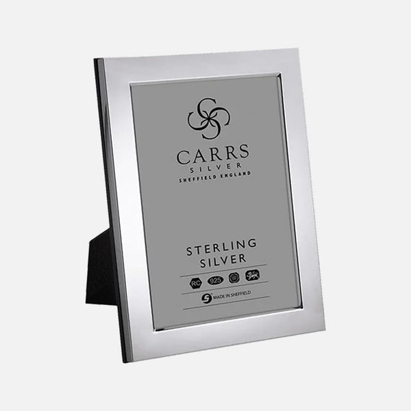 Graduation Photo Frame - Flat Sterling Silver with Wood Back - Carrs Silver - EB London
