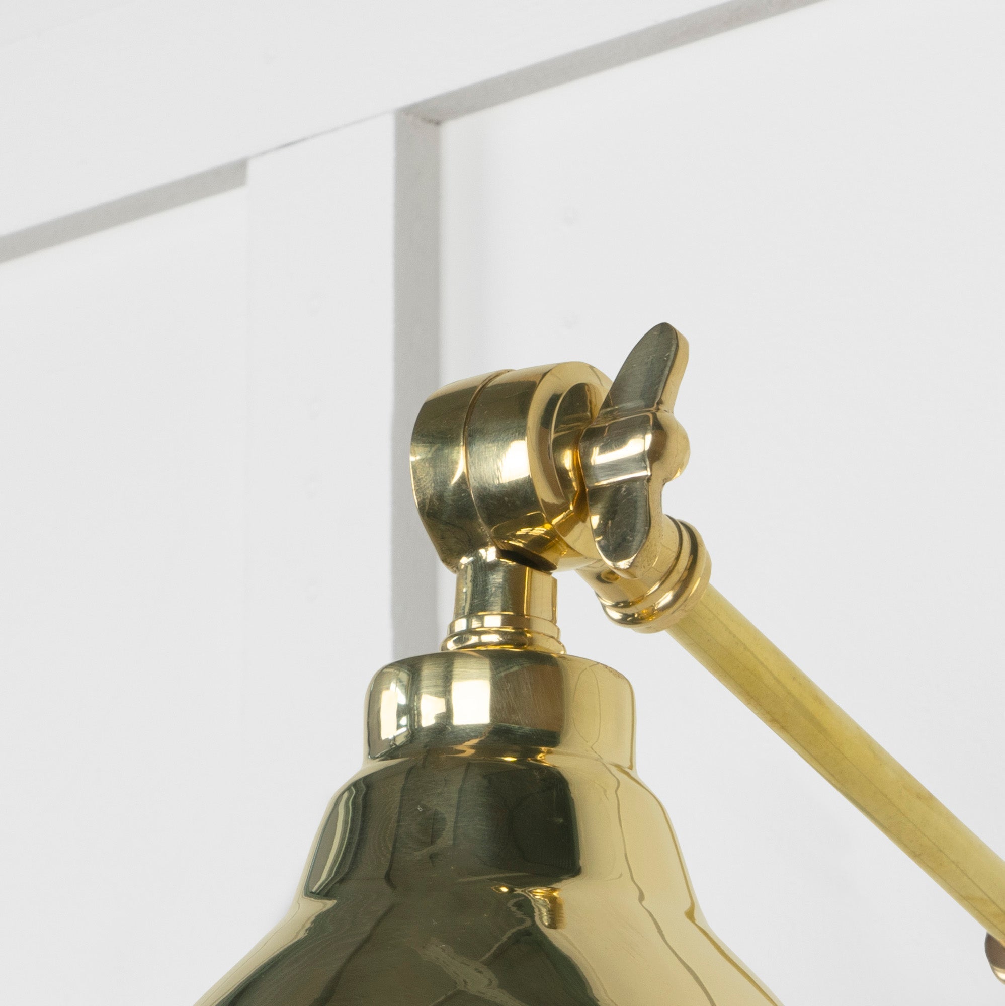 Hammered Brass Brindley Wall Light | Hammered Brass Bare - From the Anvil - EB London