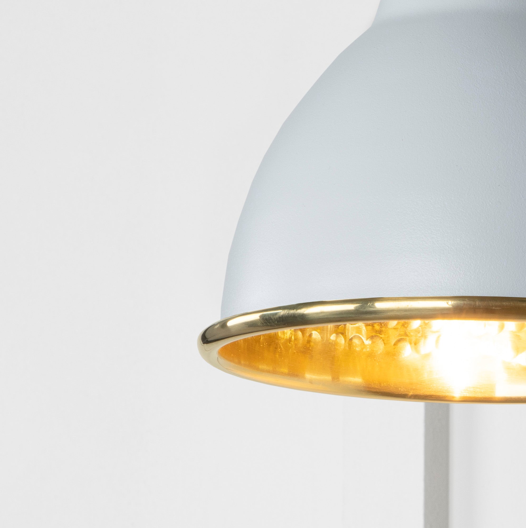 Hammered Brass Brindley Wall Light | Hammered Brass Birch - From the Anvil - EB London