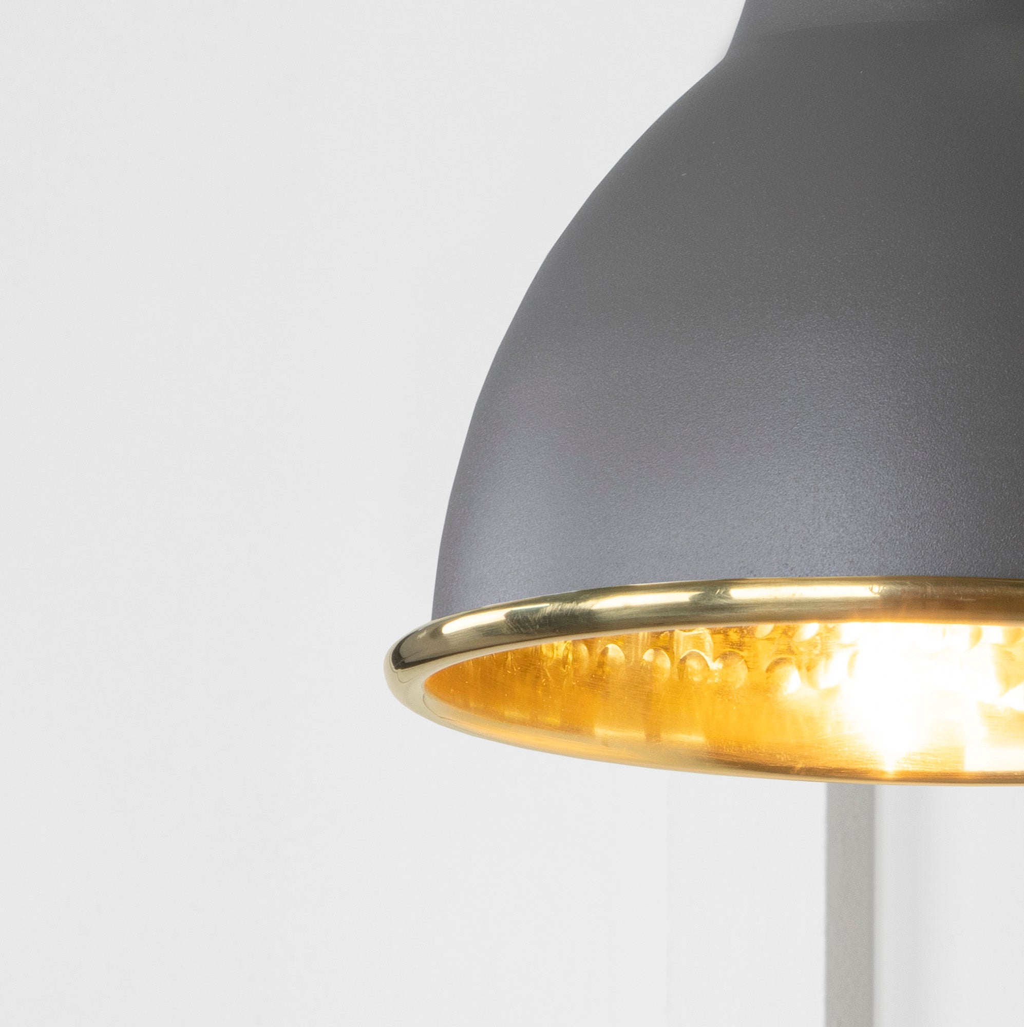 Hammered Brass Brindley Wall Light | Hammered Brass Bluff - From the Anvil - EB London