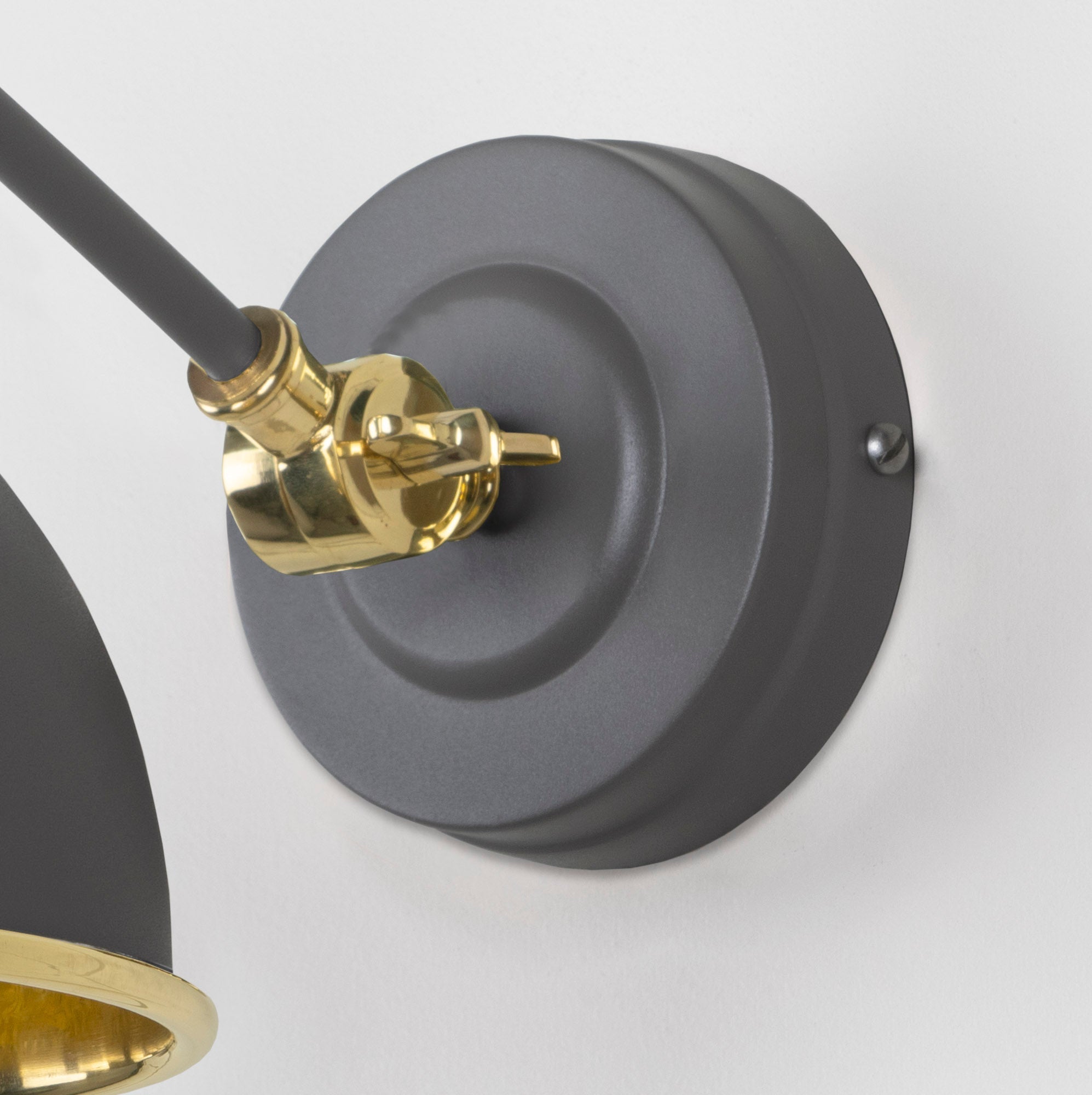 Hammered Brass Brindley Wall Light | Hammered Brass Bluff - From the Anvil - EB London