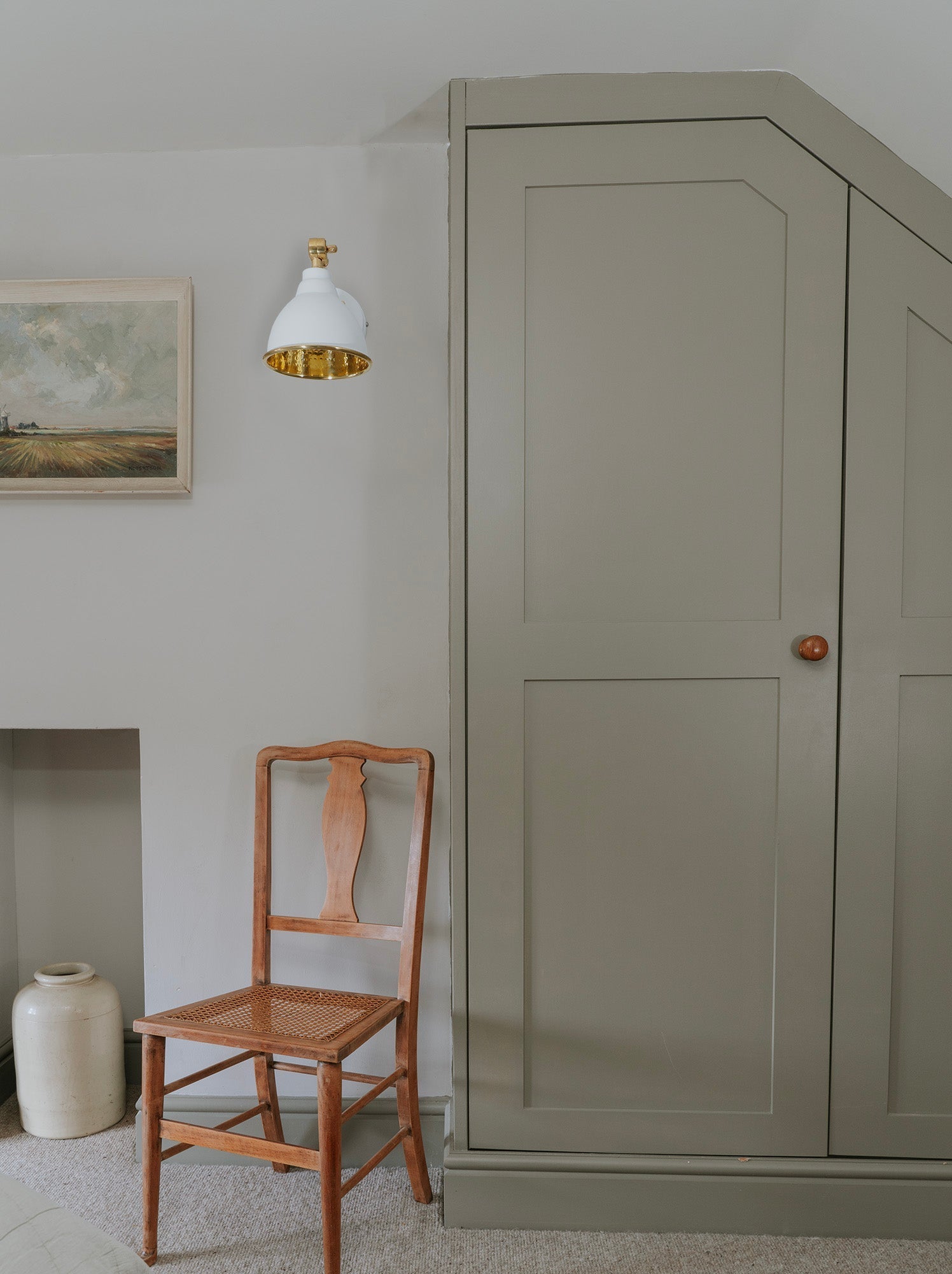 Hammered Brass Brindley Wall Light | Hammered Brass Flock - From the Anvil - EB London