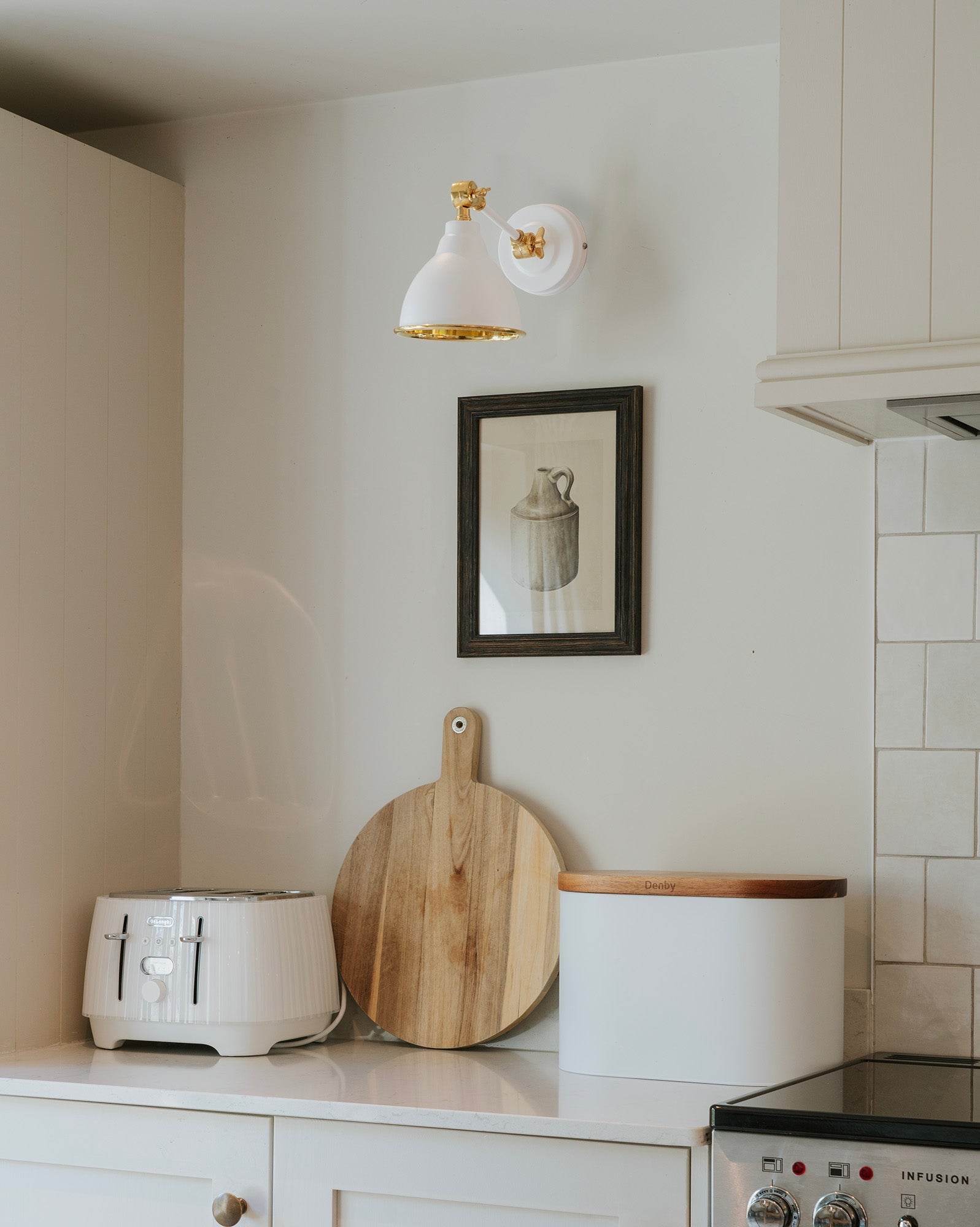 Hammered Brass Brindley Wall Light | Hammered Brass Flock - From the Anvil - EB London