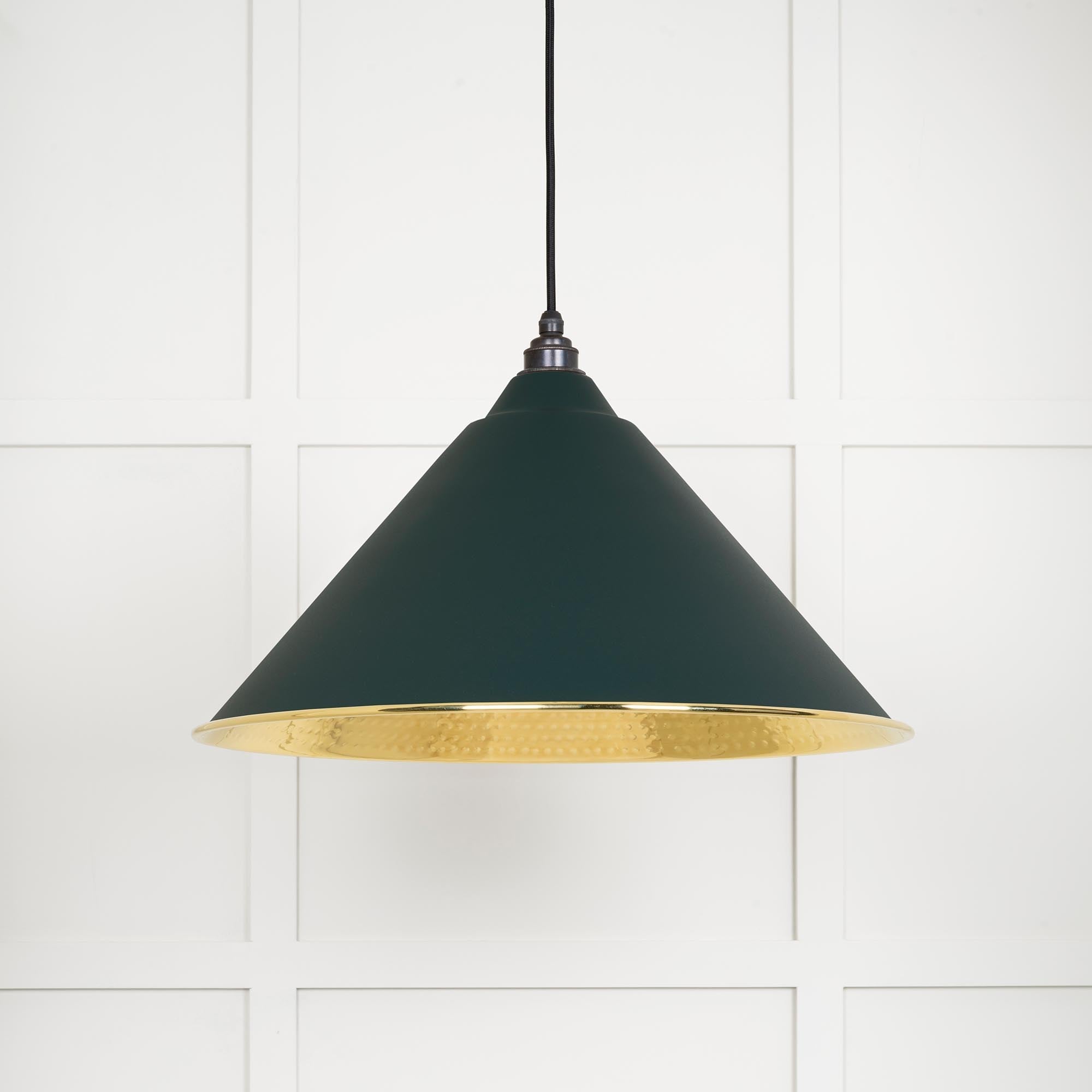 Hammered Brass Hockley Pendant | Dingle - From The Anvil - EB London