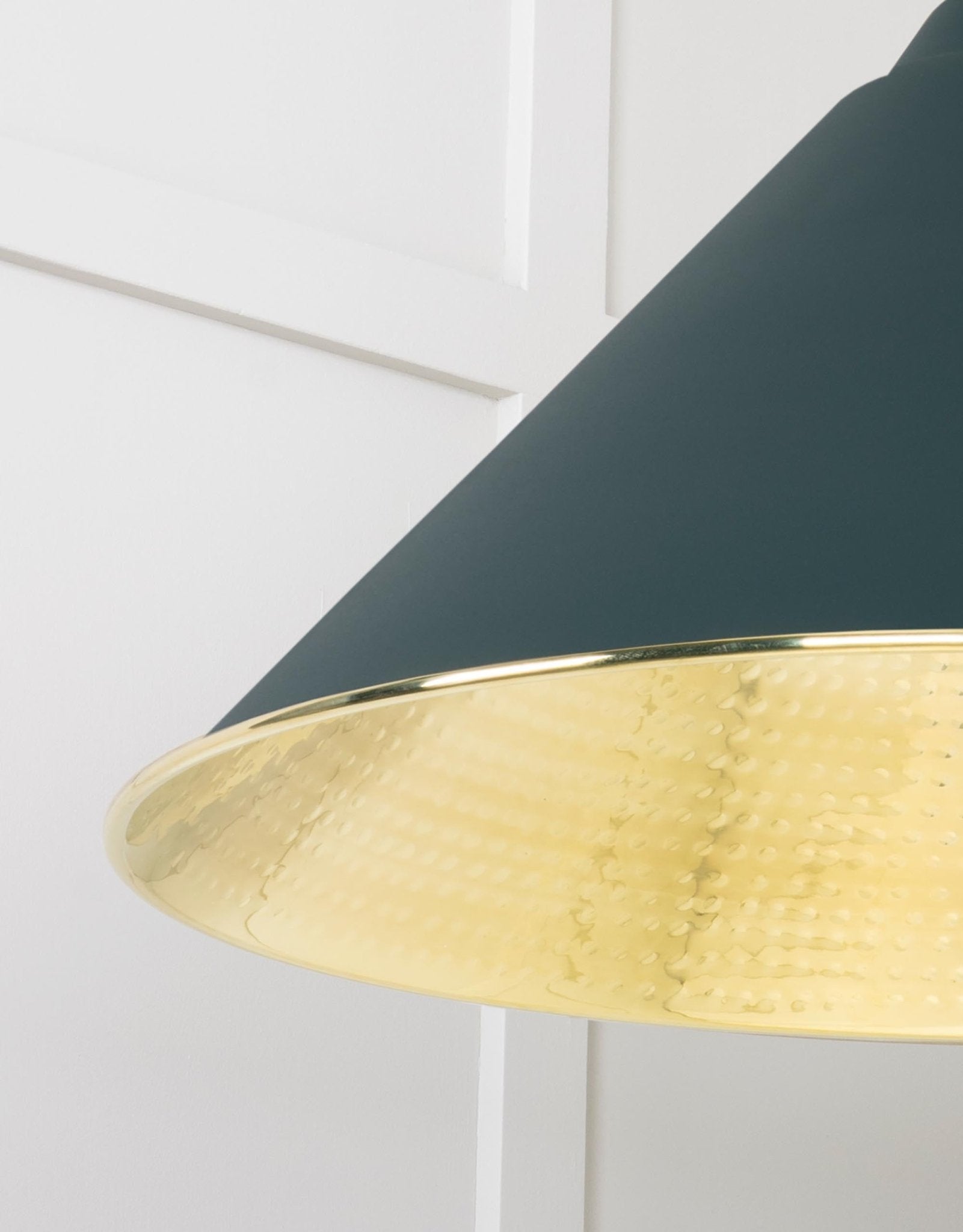 Hammered Brass Hockley Pendant | Dingle - From The Anvil - EB London
